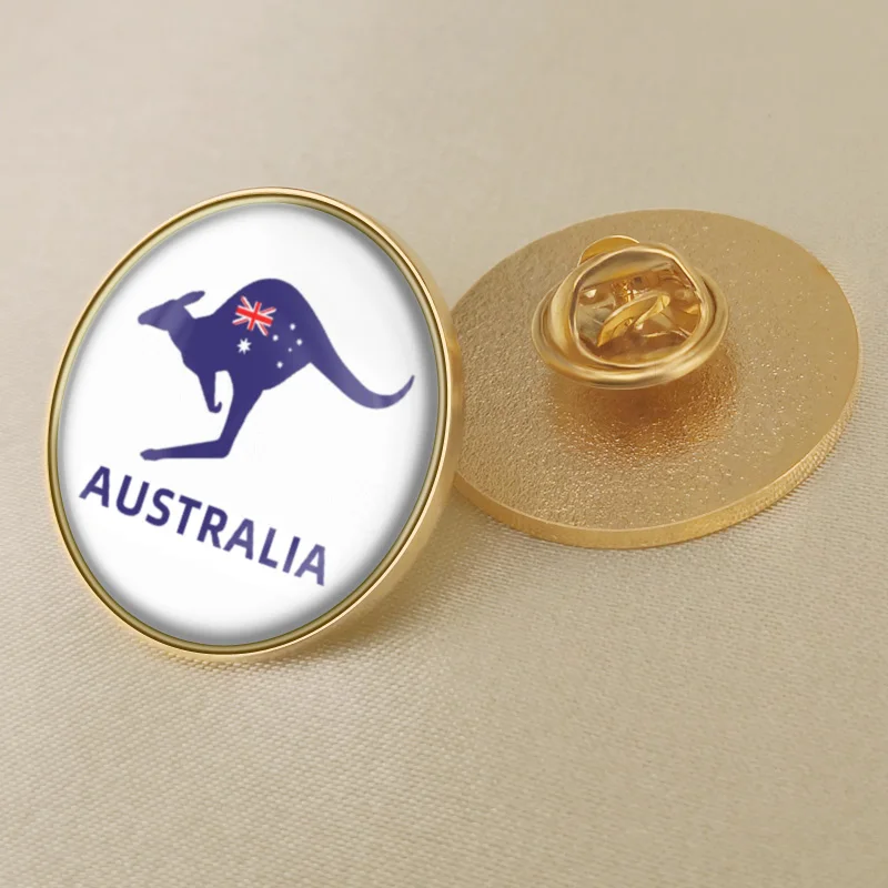 Kangaroo Lapel Hat Cap Tie Pin Badge Australia Australian Animal Lovers Brooch