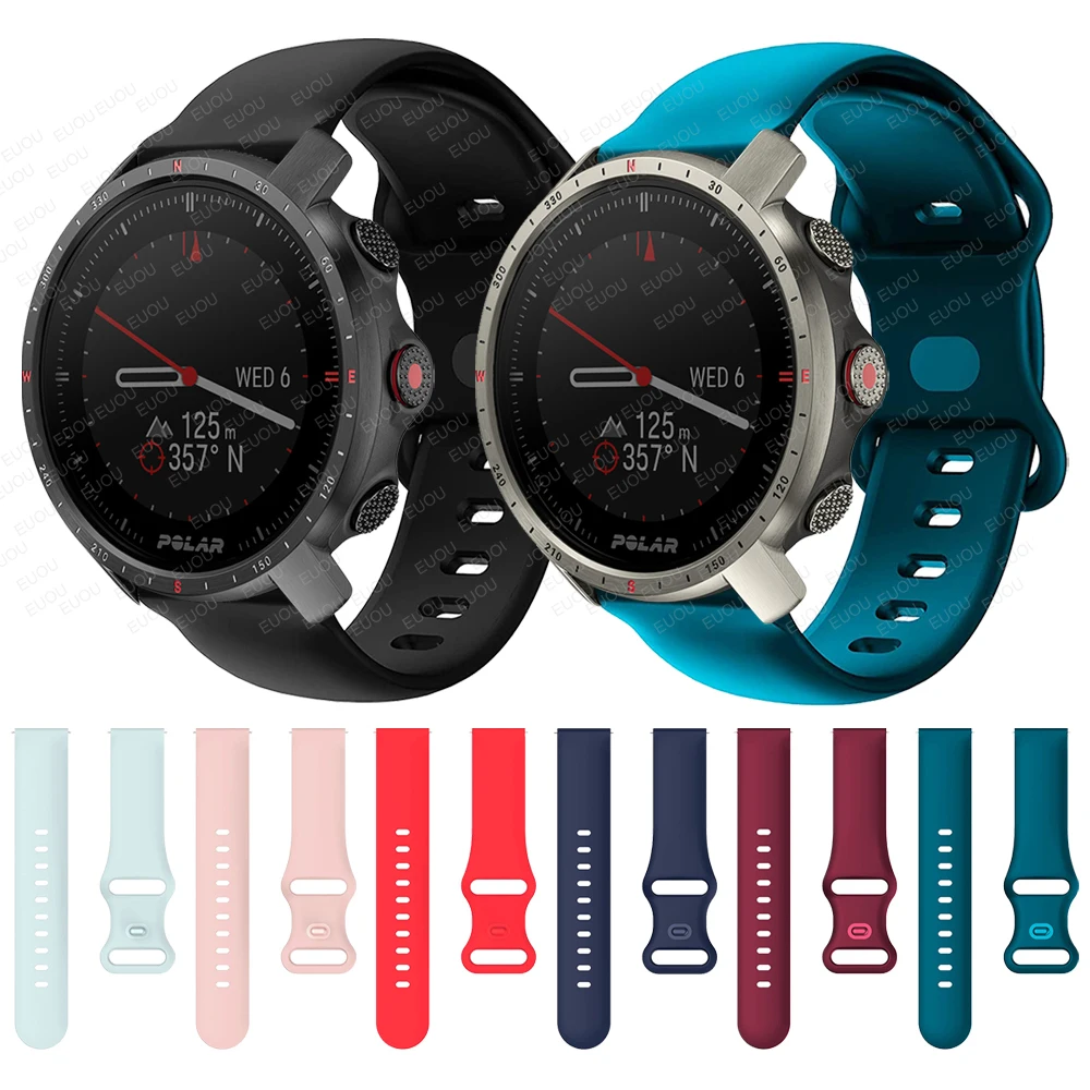 

Silicone Band For POLAR Grit X Pro Titan / VANTAGE M2 M / IGNITE 2 / UNITE Smart Watch Strap Sport Watchband Wristband Bracelet