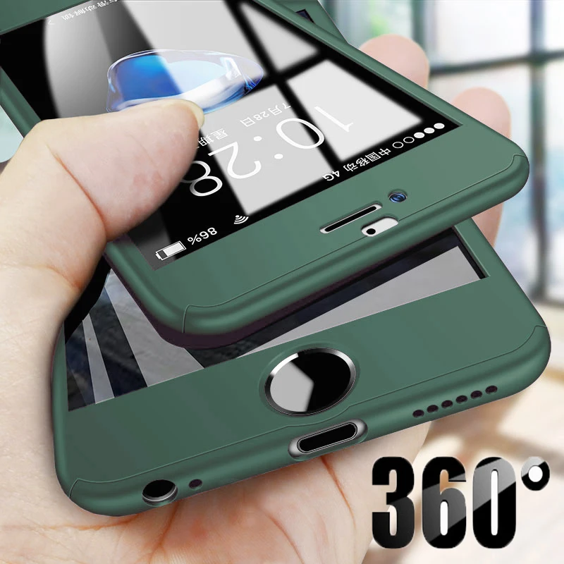 Новинка чехол для телефона с полным покрытием 360 градусов iPhone 11 Pro Max XR XS X 5 5S SE 2020 6 6S