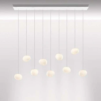 

Nordic LED Pendant Lights Italy Foscarini Gregg White Globe Glass Egg Hanging Lamp Living Dining Room Kitchen Lighting Fixture