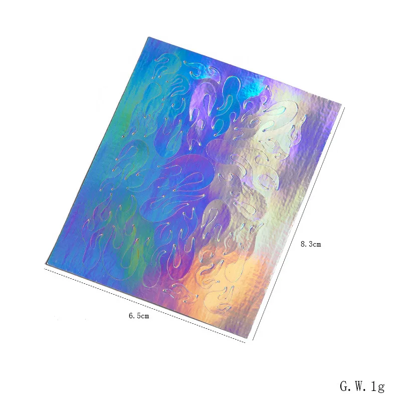 16 Color New Nail Laser Flame Sticker Nail Sticker Magic Flame Jewelry Sticker With Adhesive 4