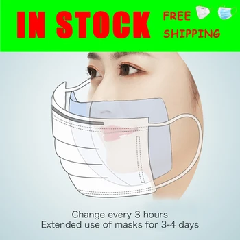 

Hot Sale Face Mouth Masks Non Woven Disposable Anti Dust Earloops Masks Dropshipping