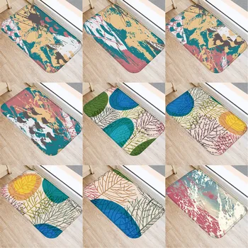 

40x60cm Cute Diy Print Floor Mat Bathroom Ground Mat Slip Door Bath Pad Rug Living Room Kitchen Carpet Home Decor