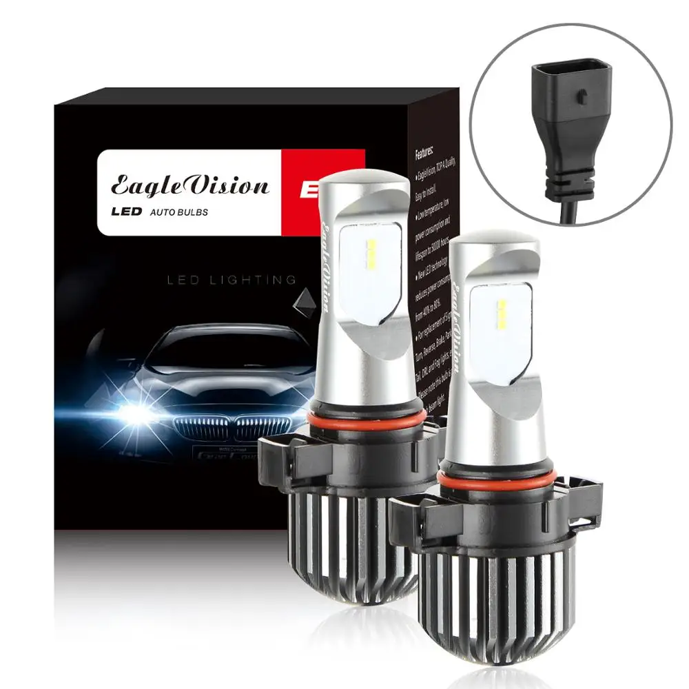 

2X 5201/5202 LED Fog Light Bulbs LED CSP 6000K White DRL Car Daytime Running Auto Lamp 12V 24V Led Chips Led Fog Bulbs Lamps