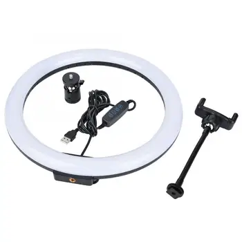 

TPD668 12W 12 Inch 160LED Dimmable Ring Light 3200K-5600K for Makeup with Ball Head Phone Clip LED Ring Light