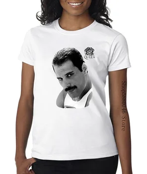 

Queen Freddie Mercury T Shirt White Tee Shirt Queen White Unisex Tees
