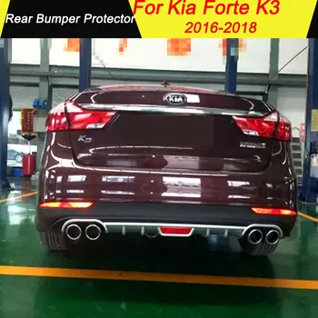 

Rear Bumper Protector For Kia Forte K3 2016 2017 2018 Car Bumper protection Lip Diffuser Decoration for Kia Forte K3