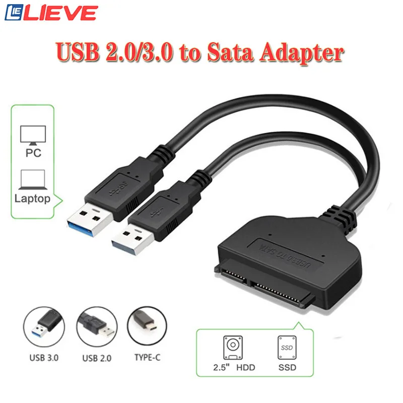 Promo Cables-Converter Wire-Adapter Usb Sata Hard-Drive Usb-Support HDD/SSD llKDBqzMG