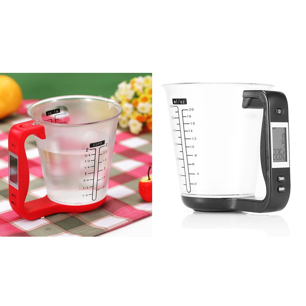  2x/Set Electronic Measuring Scale Cup Detachable Digital Scale Kitchen Tool - 4000075806063