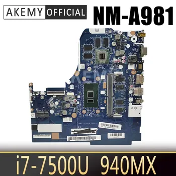 شراءاللوحة الأم الأصلية لأجهزة الكمبيوتر المحمول Lenovo 510-15IKB Nm-A981 5B20M29179 اللوحة الرئيسية مع معالج GF940MX 2GB 4GB RAM I7-7500U