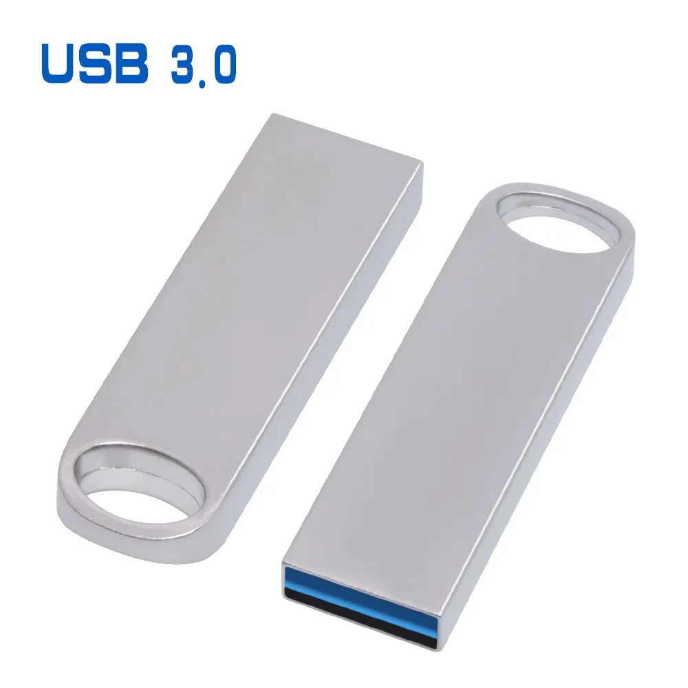 Cle USB 3,0 прямоугольная металлическая USB флешка 8 ГБ 16 ГБ 32 ГБ 64 Гб Флешка, оптом