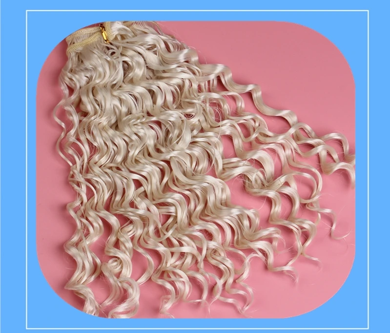 20*100 см винт вьющиеся волосы аксессуары для кукол BJD кукла парик высокотемпературный материал стойкие волокна волос утки волос парик