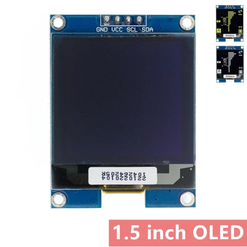 Экран OLED 1 5 дюйма 128x128 для Raspberry Pi STM32 Arduino|Интегральные схемы| |