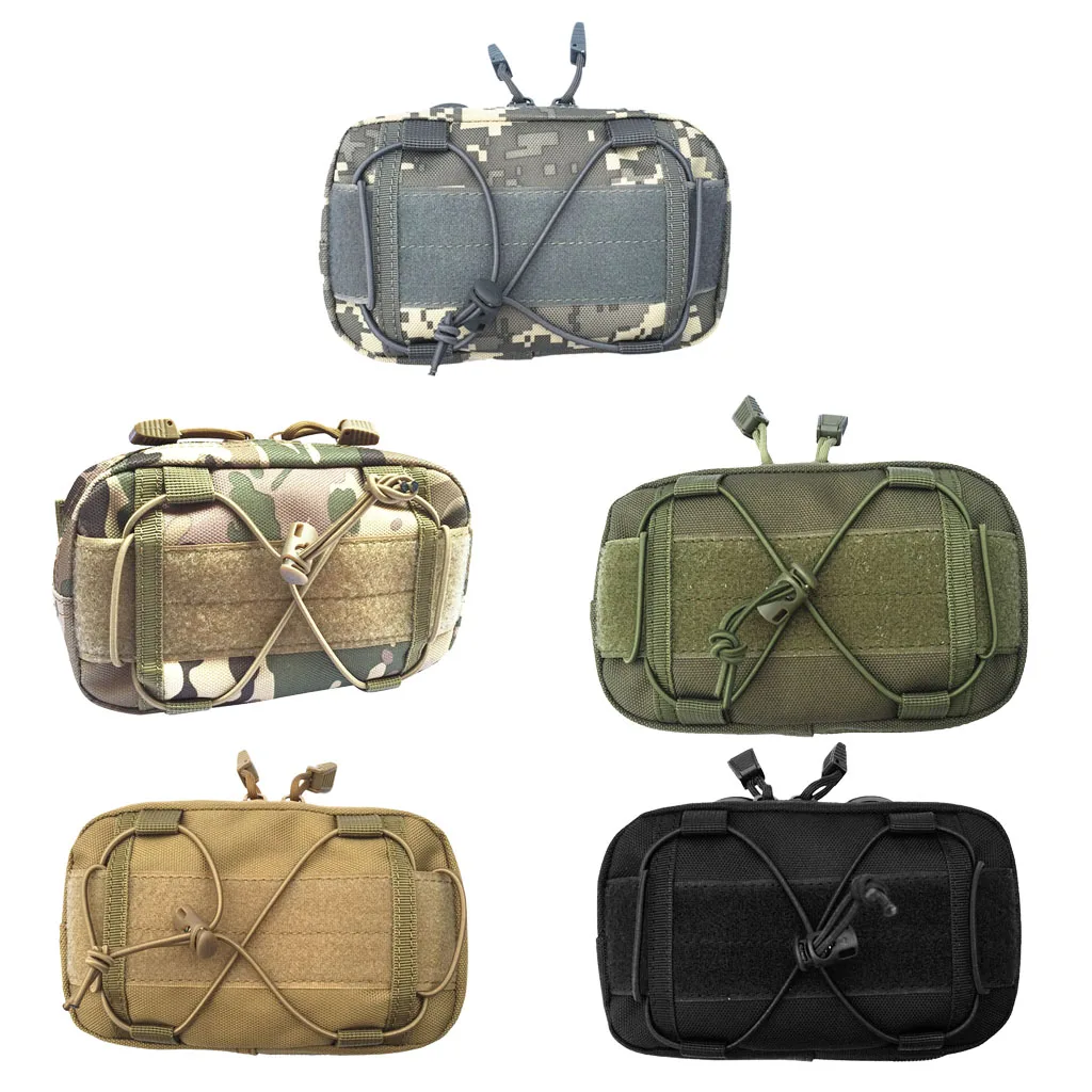 

Strong Durable 1000D Nylon MOLLE Small Multi Purpose Utility Pouch Waist Bag Running Cycling Camping 6.7" x 4.7" x 1.2
