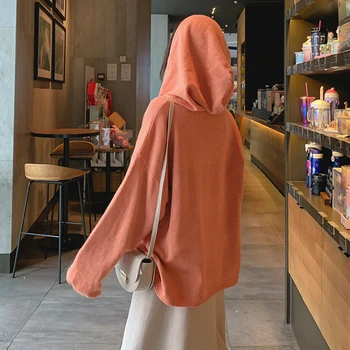 

Hooded Sweater Women's Autumn and Winter Wear 2020 New Autumn Korean-Style Loose Sweater Cardigan Coat Wool Top