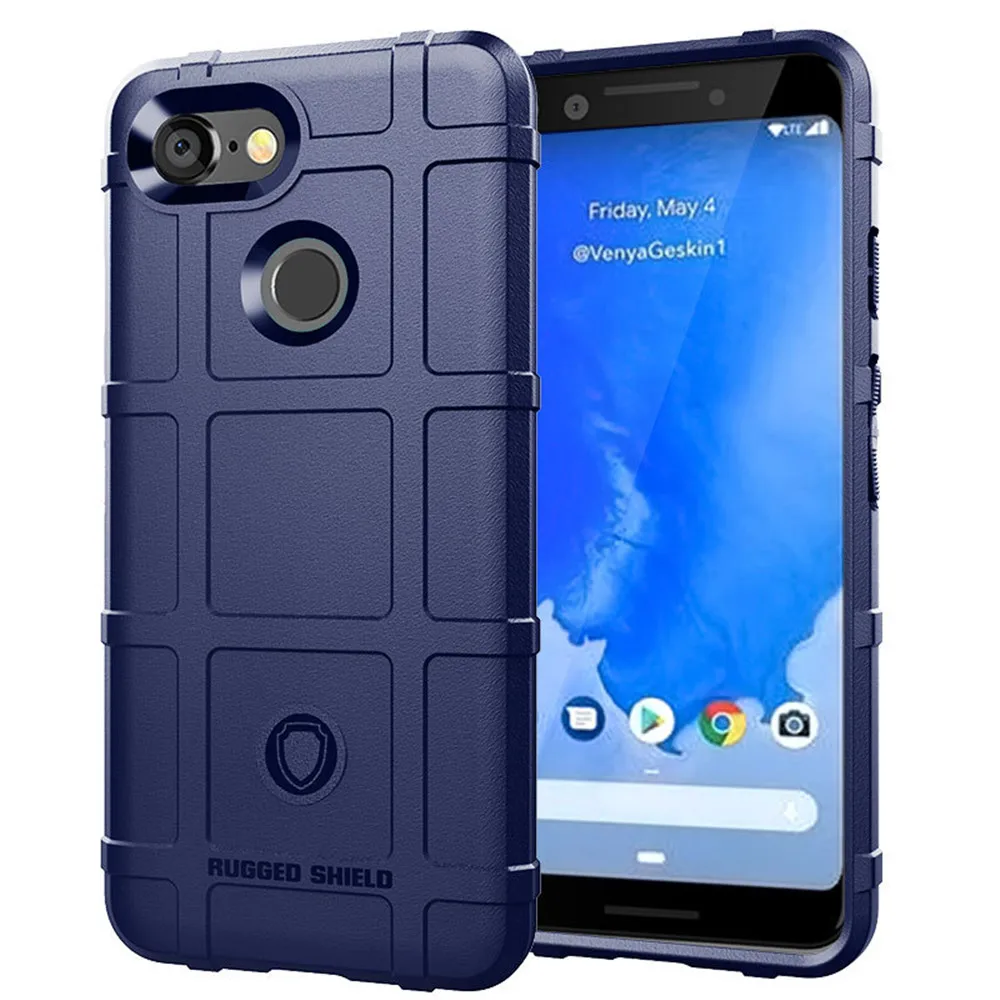 Противоударный чехол для Google Pixel 3A 4 3 Роскошная ТОНКАЯ БРОНЯ Мягкая силиконовая