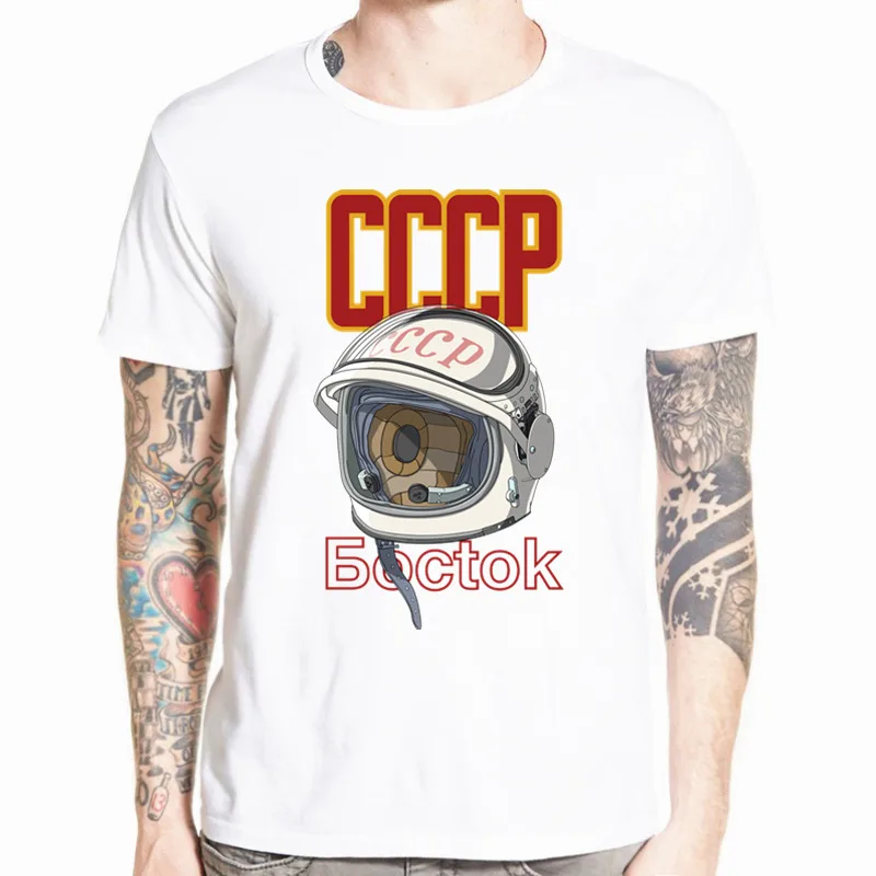 HCP4473C CCCP футболка Гагарина дизайн новая мужская футболка с коротким рукавом летняя крутая мужская одежда с круглым вырезом HCP875 - Цвет: HCP4473C