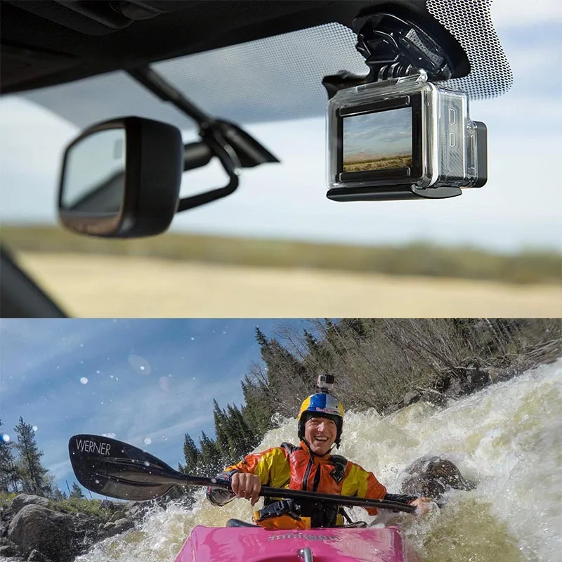Adhesive Mounts For GoPro 7 6 5 4 3 Curved Flat Mounts 3M Sticky Pads for Go Pro Xiaomi Yi SJCAM Action Camera Helmet Board Car-5