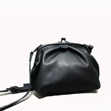 Известный дизайнер, женская сумка-мессенджер, черные женские сумки через плечо, натуральная кожа, мягкая маленькая сумка через плечо, Дамский дневной клатч