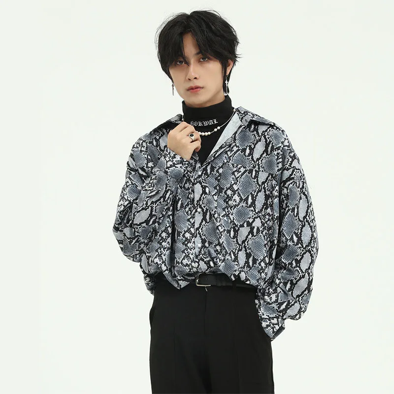 Новая Мужская винтажная модная уличная рубашка в японском Корейском стиле