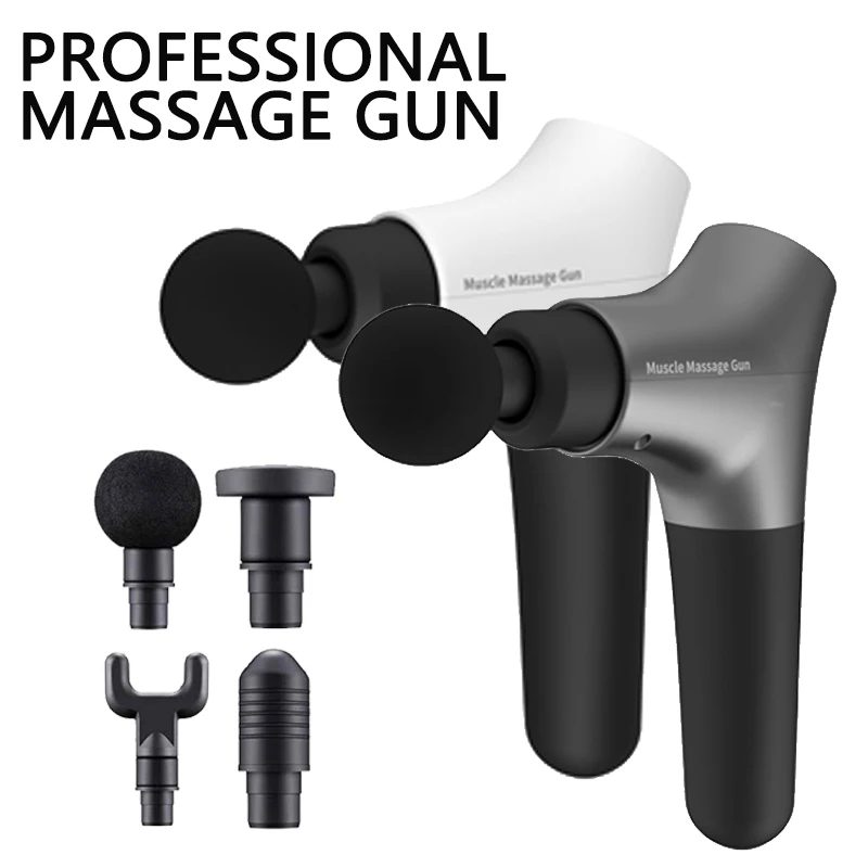 Professional Electric Muscle Massage Gun Deep Tissue Fascia Gun for Body Massage Handheld Fitness Pain Relief Relaxation achedaway pro electric handheld cordless fitness deep body tissue percussion muscle relax fascia massage gun for athletes