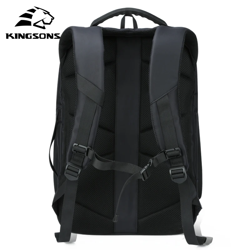 KINGSONS New Men Women 15 17 inch Laptop Fashion Backpack Multi-layer Space Anti-thief Business Leisure Travel Backpack