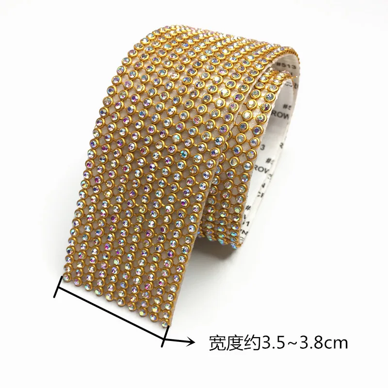 gold Наклейки Rainstone Сделай Сам чешские сверлильные Свадебные Ручные Швейные украшения для телефона обувь украшение автомобиля буровые палочки с самоклеящимися 3 мм - Цвет: gold