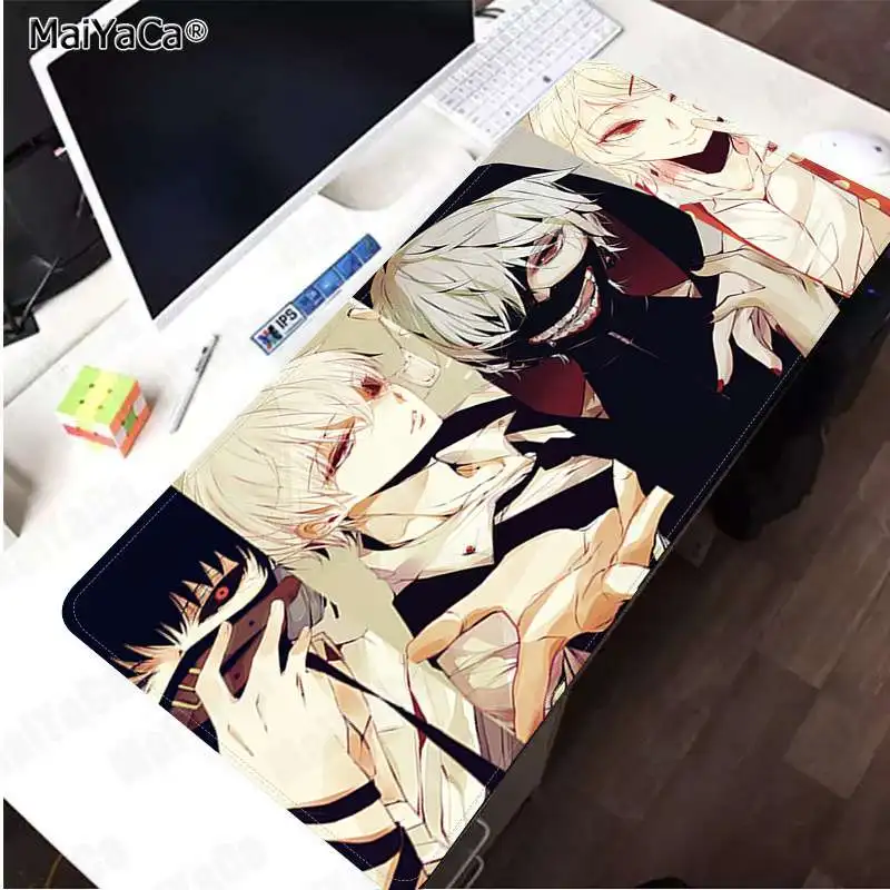 Lock Edge 30x80cm MaiYaCa анимэ tokyo ghoul типа сделай себе сам дизайн игровой с узором Мышь pad Скорость/Управление версия большой игровой Мышь Pad - Цвет: Lock Edge 30x80cm