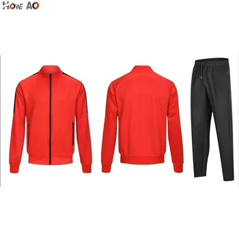 

HOWE AO New red Men's Outdoor Outfits Running Fishing Camping Clothes Sports Coat Man Casual Jacket Outwear+pant