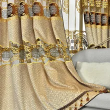 

New Chinese Chenille Embroidery Curtains for Living Dining Room Bedroom High-end Atmospheric Luxury Curtains