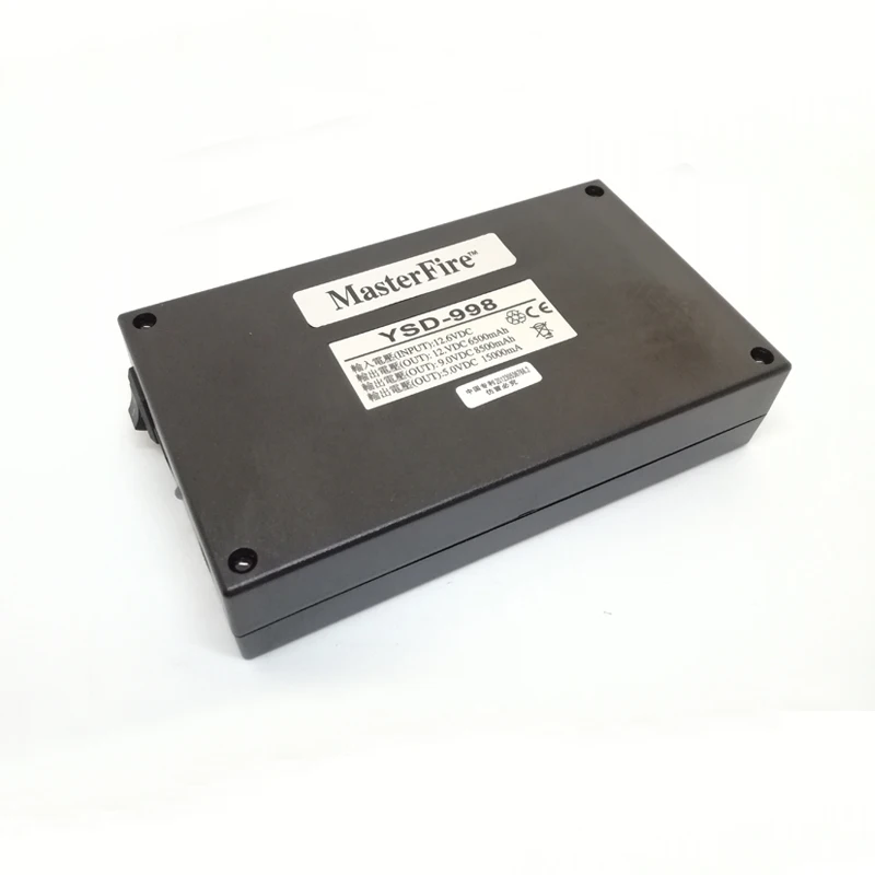 MasterFire 5V 15000mAh 9V 8500mAh 12V 6500mAh 3 в 1 DC перезаряжаемые батареи Литий-ионные батареи с вилкой для камеры видеонаблюдения