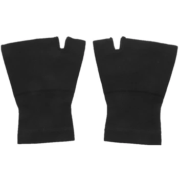 

Medical Elastic Belt Thumb Gloves Sports Protection Joint Health Riding Fitness Protection Palm Wrist Gloves Black Extra La