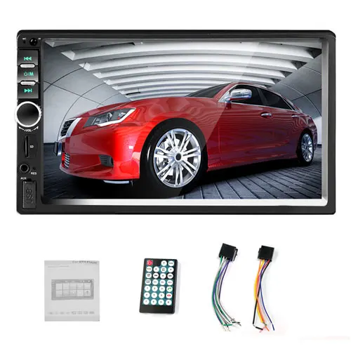 Car Radio Only 2 Din Автомобильная Радио " HD Авторадио плеер MP5 сенсорный экран цифровой дисплей Bluetooth USB SD мультимедиа 2Din камера заднего вида - Цвет: Car Radio Only
