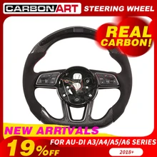 Светодиодный дисплей для Audi A3 A4 A5 A6 A7 Универсальный сменный руль из углеродного волокна под заказ