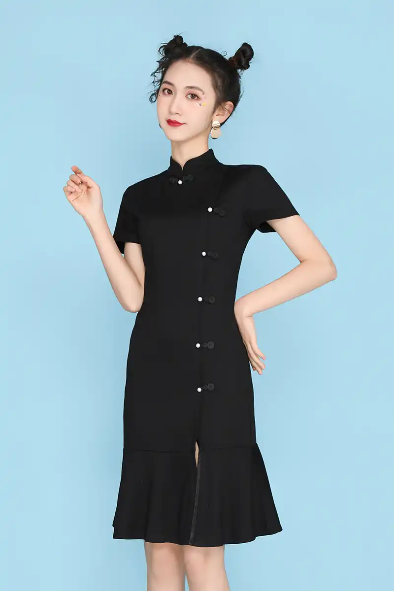 Coigarsam中国の女性新フレンチスタイルチャイナドレス黒 866 ドレス Aliexpress