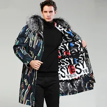 Мужская шуба из натурального меха, шуба из кролика Рекс, корейский воротник из лисьего меха, зимняя куртка, Мужская парка из натурального меха, уличная одежда Casaco 3678 YY1154