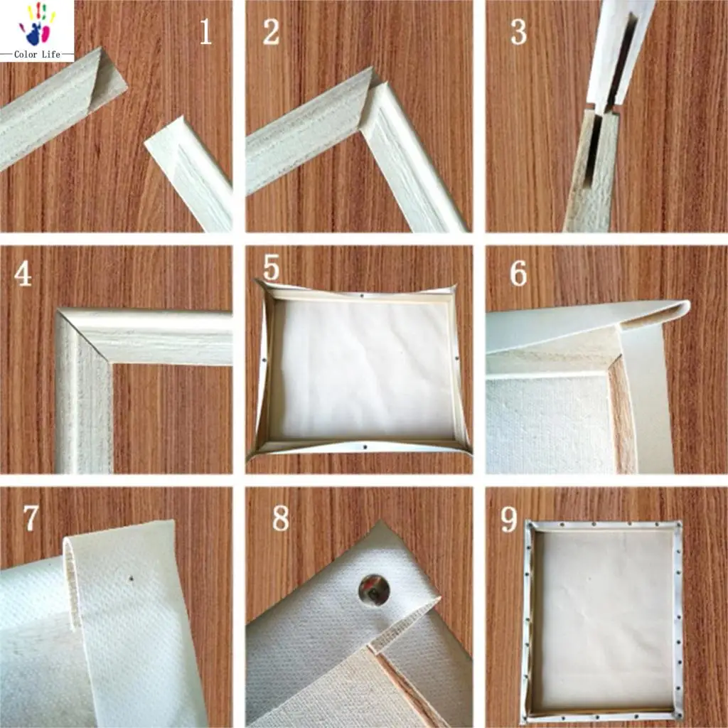 DIY картинки для раскраски по номерам с цветами Триумфальная арка ночной вид