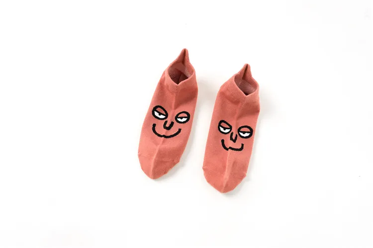 Pink 1 пар/упак. вязаные выразительные женские носки, модные хлопковые носки ярких цветов, забавные носки, Прямая поставка от поставщиков - Цвет: Pink