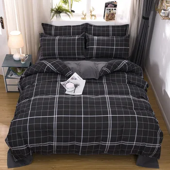 

Classic bedding set striped bedding set king queen full single family size 2/3/4/5PCS bed linens