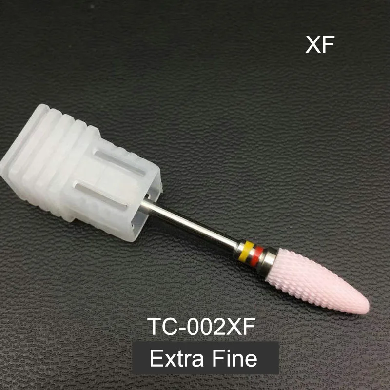 TC-002XF 1 шт. керамические сверла для ногтей 3/3" фреза для ногтей для маникюра, педикюра, сверлильный станок и аксессуары, инструменты для ногтей 26 типов - Цвет: TC-002XF
