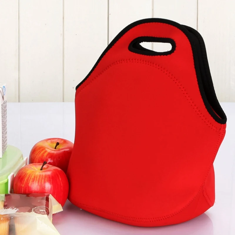 

Lunch Box Outdoor Diving Fabric Material Picnic Bag Neoprene Easy Carrying Soft And Light Weight Picnic Food Beverage Tote Bag