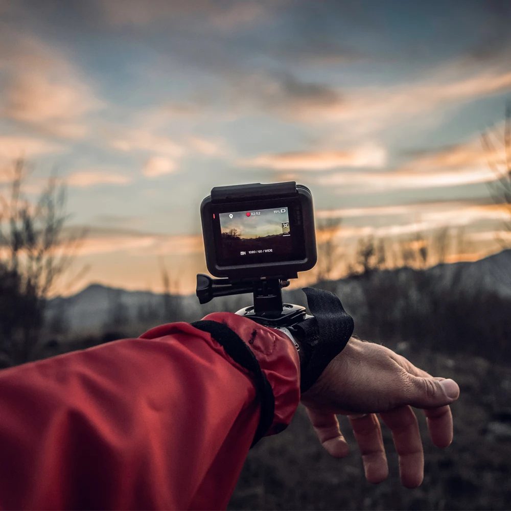 Съемка вращение на 360 градусов ручной ремешок крепление для Gopro Hero 9 8 7 5 черный Xiaomi