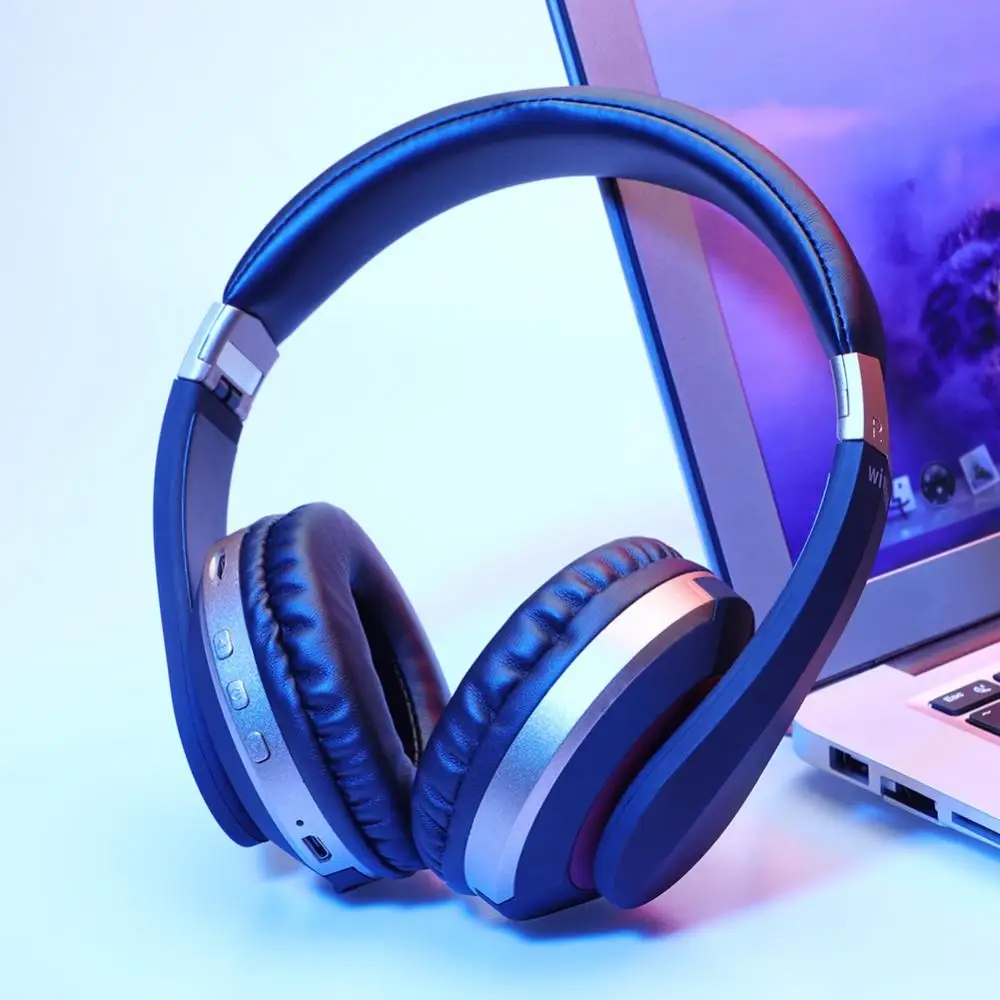 Беспроводные наушники, Bluetooth, музыкальная гарнитура, стерео, складные, спортивные наушники с микрофоном, игровые, usb, зарядка для компьютера
