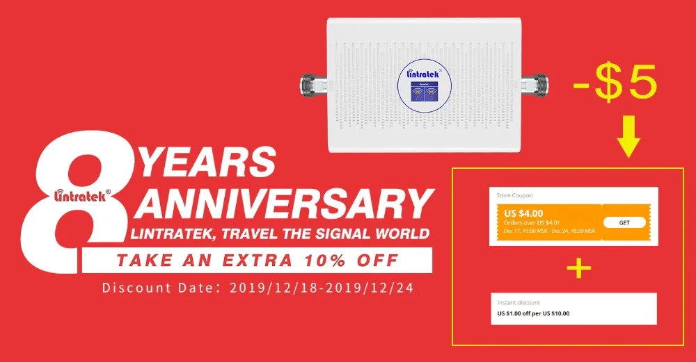 Lintratek 70dB 23dBm репитер 3g umts 2100 900 мГц репитер gsm 3g 4g усилитель 3g 3g ретранслятор 2100 repeater gsm 2g 3g усилитель AGC ALC Новое поступление