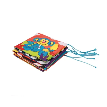 

Baby Toys Baby Cloth Book Knowledge Around Multi-touch Multi-function Fun And Early Learning Colorful Bed Bumper Toy