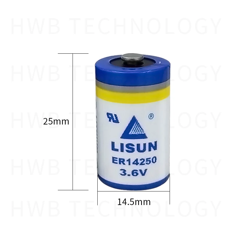 6 упаковок LISUN ER14250 1/2AA 3,6 V 1200mAh литиевая батарея батареи для ПЛК-устройств