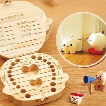 

A Generation of Fat Baby Growing Permanent Teeth Storage Box Children Milk Teeth Collection Box-Teeth Collection Box GIRL'S Boy
