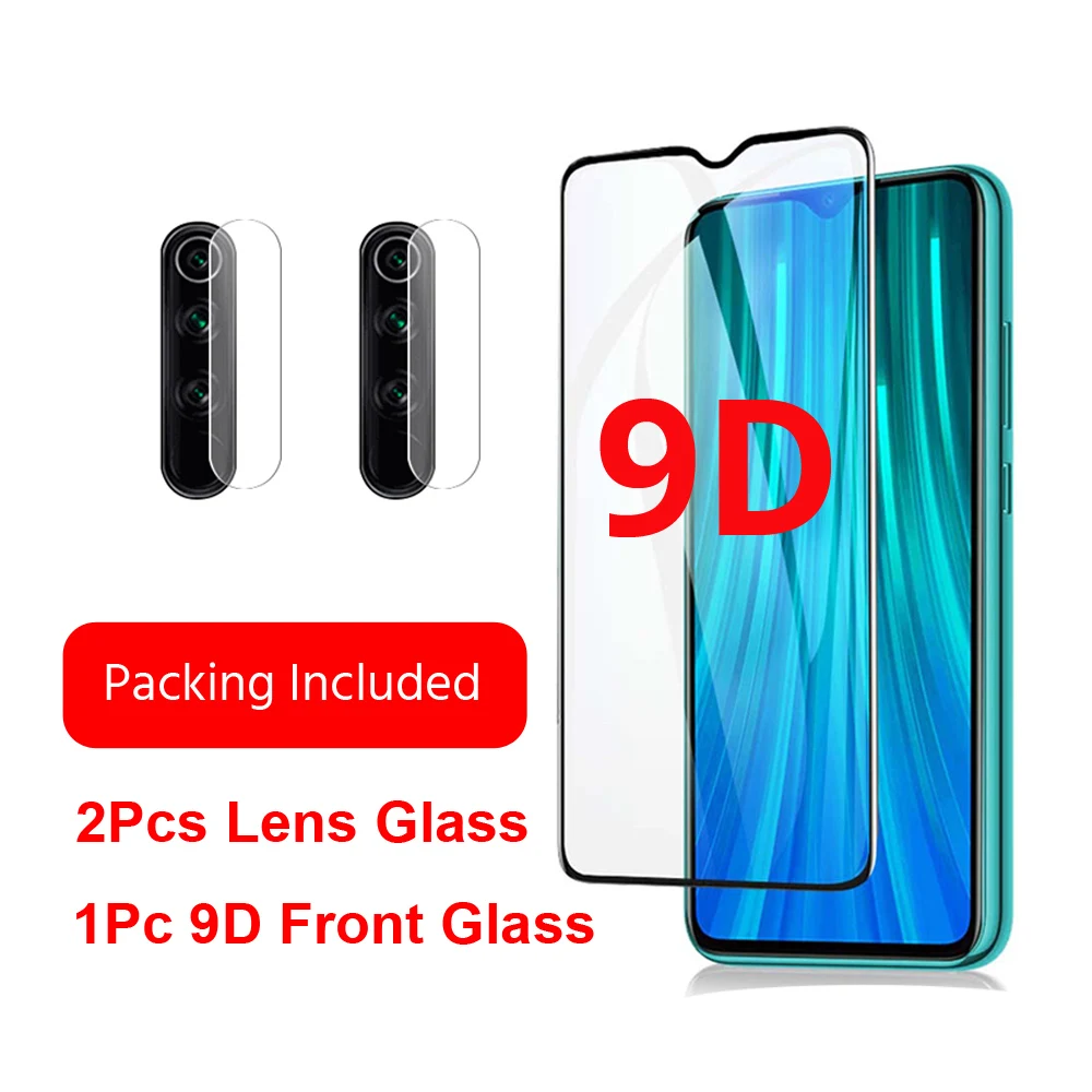 3 in 1 style 2 3 в 1 стекло для камеры Xiaomi Redmi Note 8 Pro закаленное стекло на Xiomi Redmi note 8 Note8 Pro 8T Защитная пленка для объектива - Цвет: 3 in 1 style 2