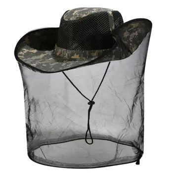 

Best! Fishing Cap Folding Leisure Ultraviolet-proof Beekeeping Anti-mosquito Mesh Hat Mosquito Head Net Hat With Hidden Mesh