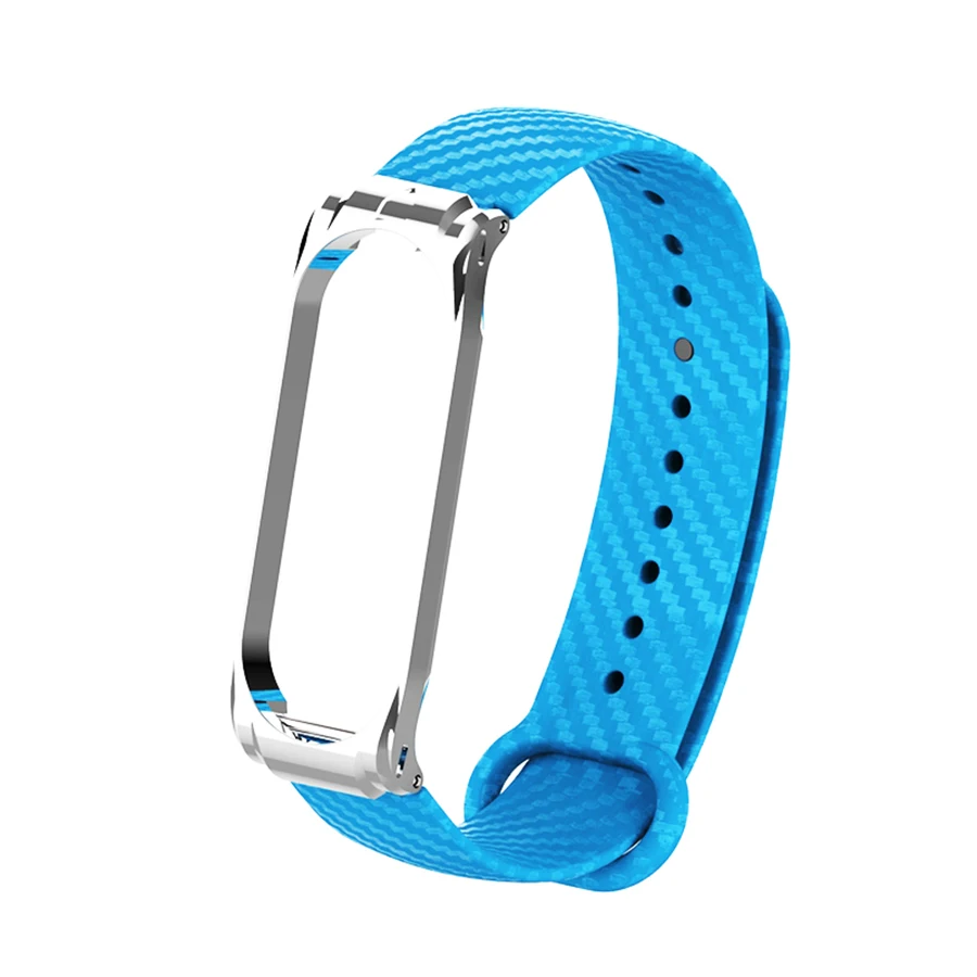 Ремешок на запястье для mi Band 4 углеродная волоконная полоса металлический корпус браслет для Xiaomi mi Band 4 браслет для mi band 4 Pulseira аксессуары